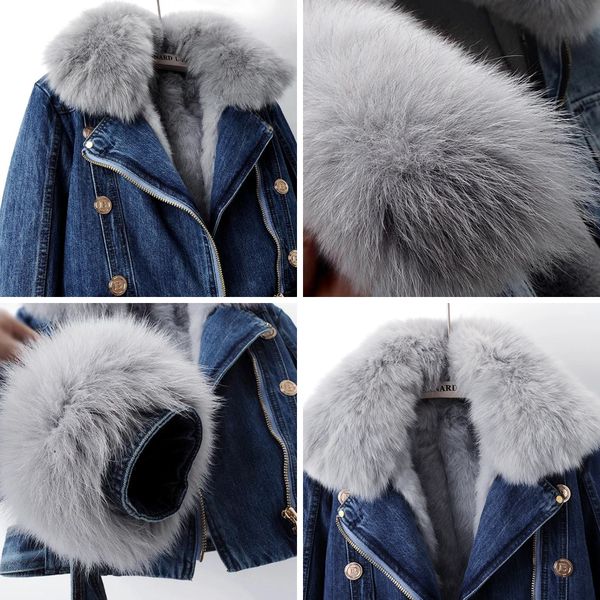 Frosty Fox™ Luxe Denim Coat