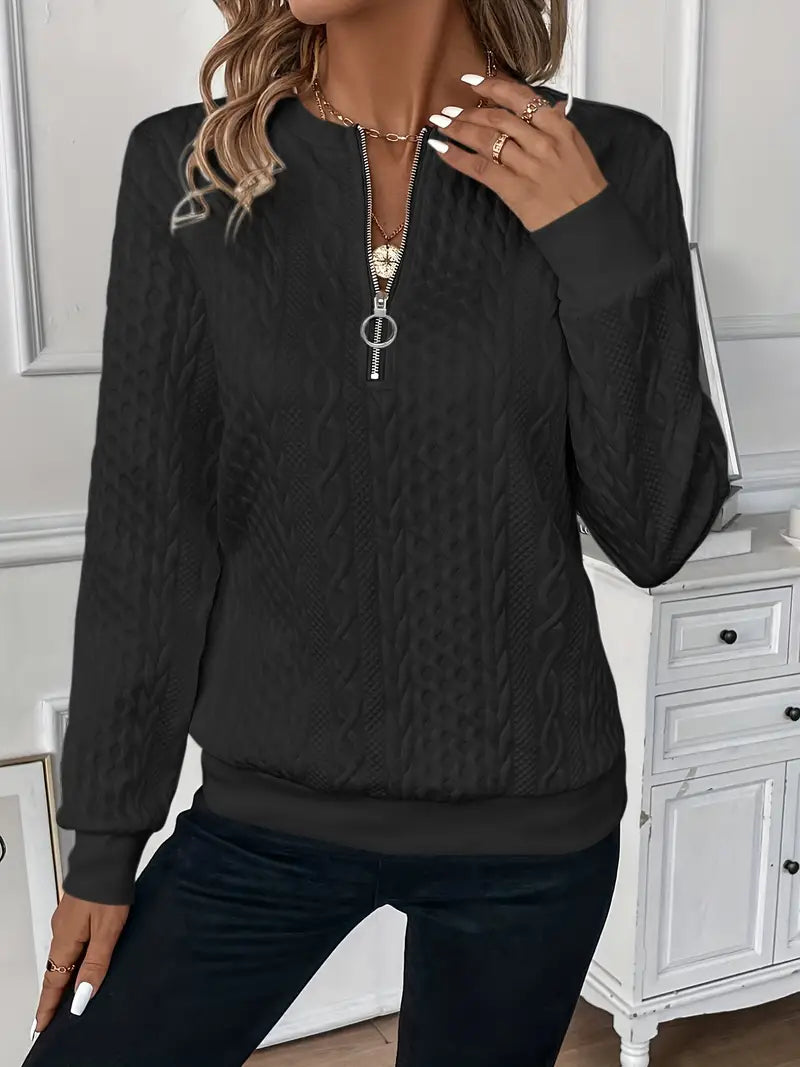 The Sophia™  Zip Sweater