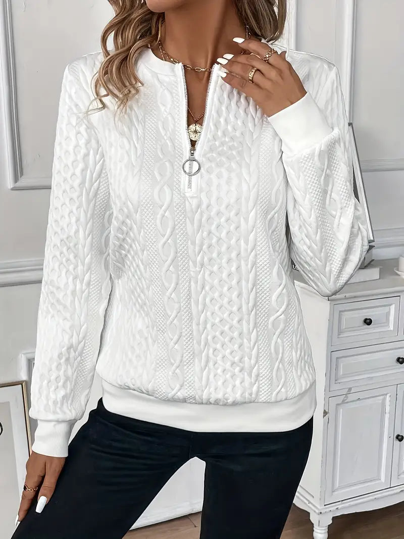 The Sophia™  Zip Sweater