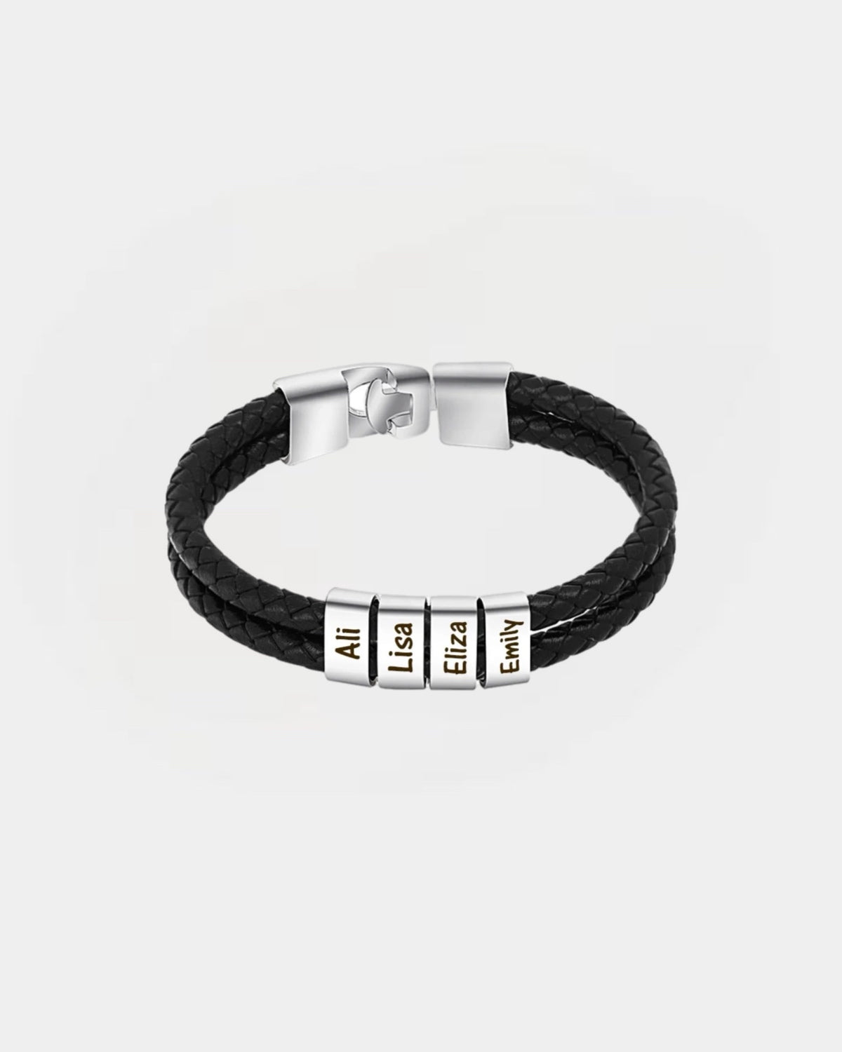 Papi™ Personalized Beads Leather Bracelet