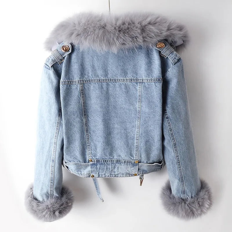 Frosty Fox™ Luxe Denim Coat