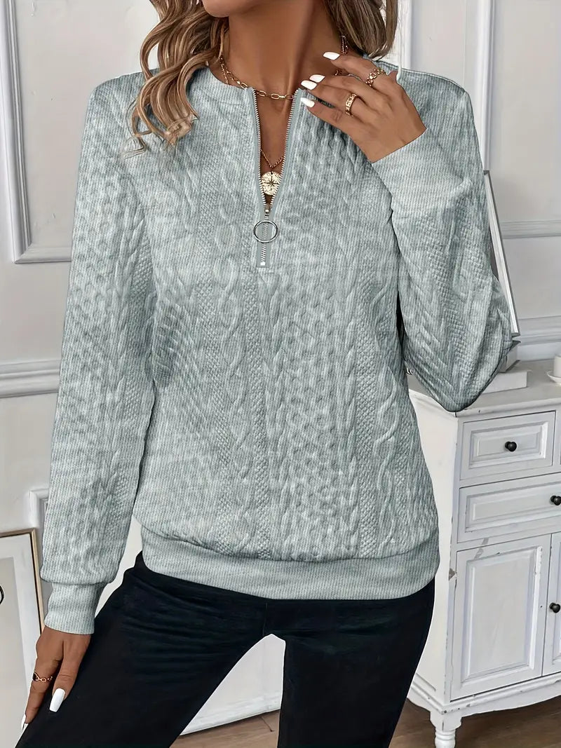 The Sophia™  Zip Sweater